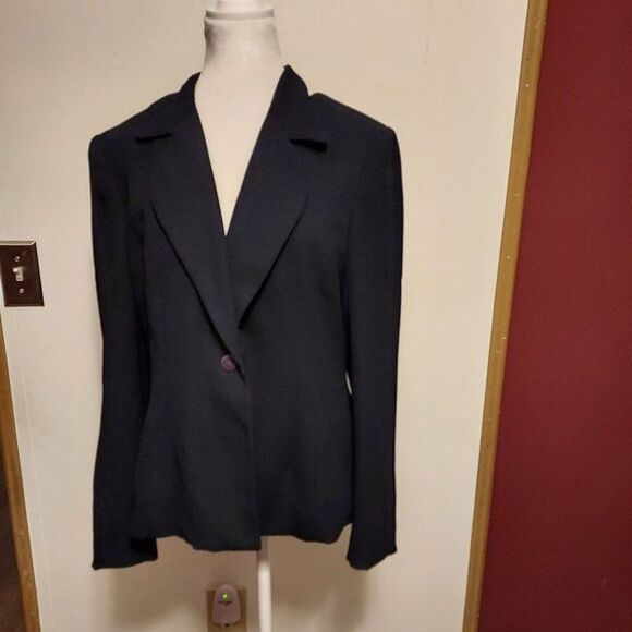 Rena Rowan essientials 12 EX COND Navy Blue pit to pit 20 length 24 1/2 - Picture 1 of 3